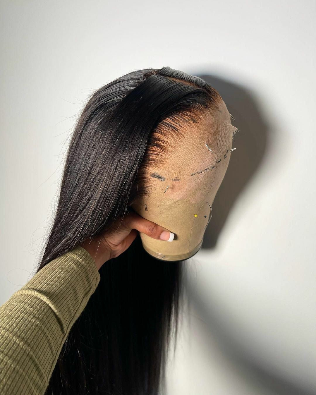 Peluca humana 360 - 80cm - pelo virgen natural